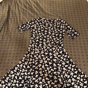 Lands End fit and flare dress